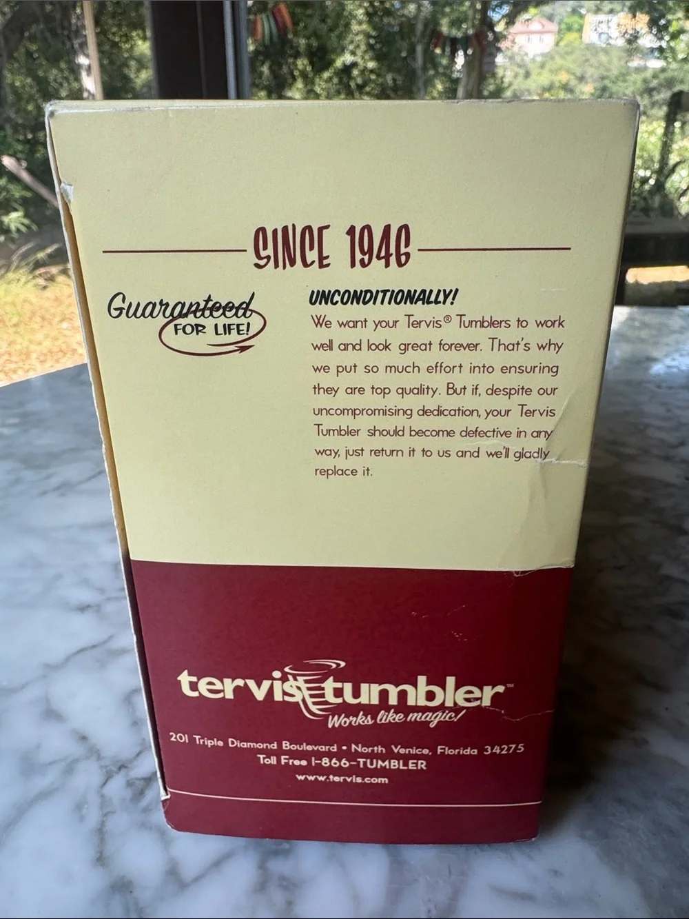 Tervis Tumbler set of four 16oz tall tumblers with moose design, vintage in box